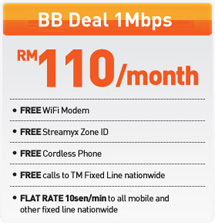 Streamyx Blockbuster Deal 1Mbps