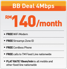 Streamyx Blockbuster Deal 4Mbps